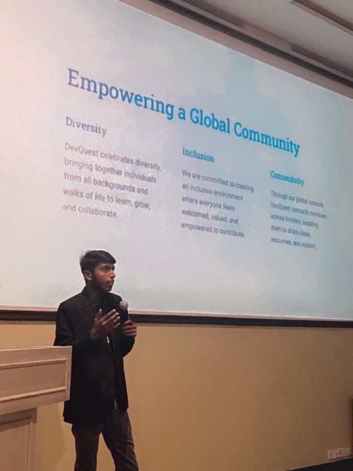 DevQuest presentation about empowering a global community